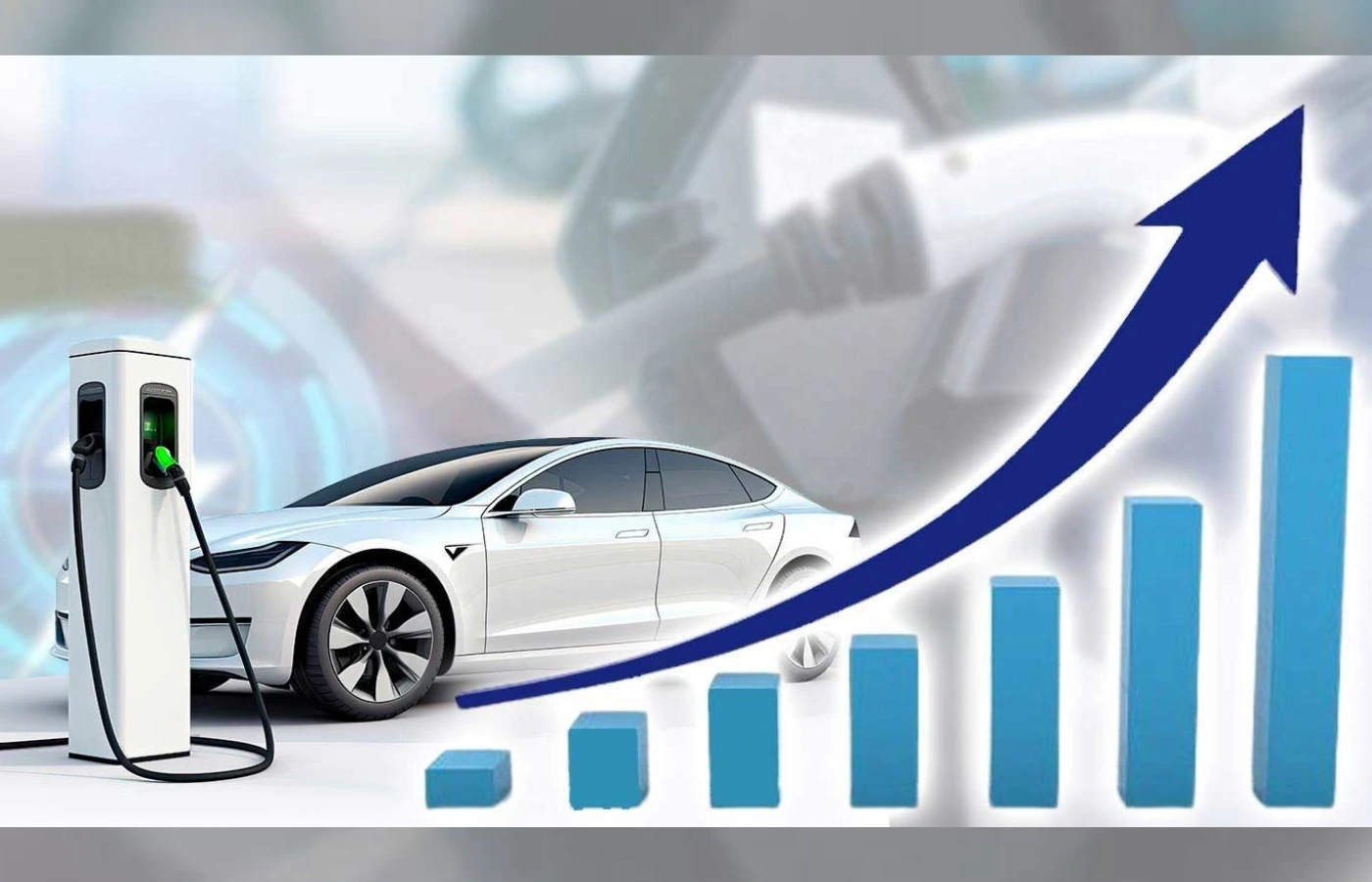 Electric vehicle sales have surged by 61% year-over-year, despite facing a monthly decline.